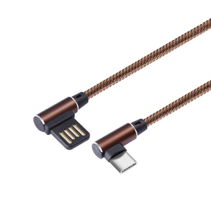 Codo Nylon trenzado carga rápida datos cargador 3a para <span class=keywords><strong>Iphone</strong></span> <span class=keywords><strong>tipo</strong></span> C Micro juego 90 grado de <span class=keywords><strong>cable</strong></span> usb - Product Image 4
