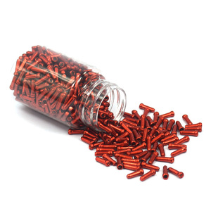 500 Pezzi Terminali per Cavi Bici in Lega, Tappi Colorati in Alluminio Placcato per Cavi Freno e <span class=keywords><strong>Deragliatore</strong></span>, Accessori Decorativi per Biciclette - Product Image 1