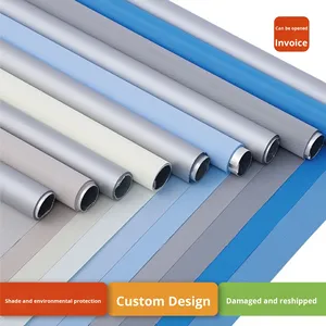 Nhà Sản Xuất Có Thể Điều Chỉnh Nhiệt Cách Nhiệt Rèm Che Nắng Rèm Cửa Đấm Miễn Phí Dày Văn Phòng Rèm Lăn Dây Đầy Đủ Màn Logo - Product Image 2