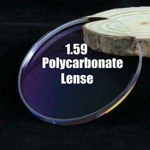 China Fabrik 1,59 Poly HMC PC Polycarbonat Linsen gläser AR-Beschichtung Optische Linse Augenlinsen Augenlinsen