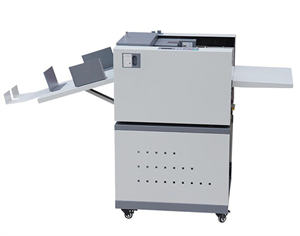 Automatische vouw- en rilmachine SG-NC350A met <span class=keywords><strong>2</strong></span> messen, programmeerbare besturing, voor gecoate papieren flyers en papier. - Product Image 6