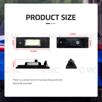 Éclairage de plaque d'immatriculation led pour BMW E81, E87, E87N, E85(Z4), E866, E63, E63N, E64(M6), E64N lumières super lumineuses