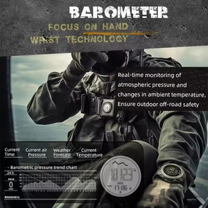 NORTH EDGE Verticoスマートウォッチ男性スポーツ防水高度気圧計コンパス温度計多機能電子時計 - Product Image 4