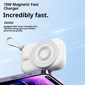 <span class=keywords><strong>Power</strong></span> Bank magnetico Wireless 10000 MAh alimentatore Mobile Display digitale batteria esterna con cavo di ricarica USB-C - Product Image 2