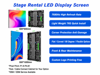 Pantalla LED de Video Wall de 500x500mm P2.6 P2.9 P3.91, Pantalla LED de Alquiler de 4mX3m, Sistema Completo Impermeable para Eventos en Interiores y Exteriores
