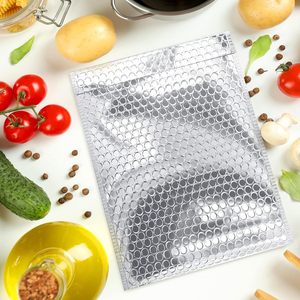 Kim loại lá vàng bong bóng bưu phẩm nhựa chuyển phát nhanh phong bì vận chuyển Gói Vàng gửi thư Túi - Product Image 1