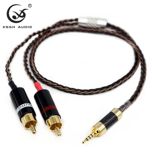 Câble d'extension et de mise à niveau <span class=keywords><strong>HIFI</strong></span> pour haut-parleur de guitare, audio auxiliaire, <span class=keywords><strong>casque</strong></span> et écouteurs, 8 conducteurs OCC 3,8 mm, XSSH OEM ODM DIY - Product Image 2