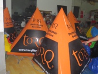 Bouées flottantes gonflables en PVC pour le jeu de sport de marqueur de triathlon