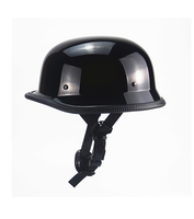 Casque ouvert style allemand vintage pour adultes, coque ABS premium rétro, protection antichoc et respirante