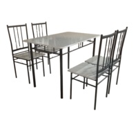 Ensemble de table à manger en MDF, modèles variés, pour la salle à manger à domicile, référence DS-031, en promotion, prix abordable