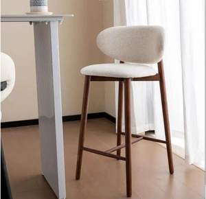 Sedie in Tessuto di Alta Qualità Stile Retrò Francese, Design Moderno e Semplice, Sedie da Pranzo con Schienale Alto e Cuscino per Arredamento Casa e Banchetti - Product Image 3