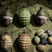 Porte-monnaie professionnel en forme de grenade, petit porte-clés pour monnaie, clés, écouteurs, porte-clés tactique, sacoche, pochette
