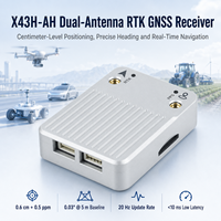 Module GPS RTK multifréquence à double antenne de précision centimétrique, sans boussole, avec détection de direction d'orientation, indice de protection IP54, température de fonctionnement de -45 à 75°C