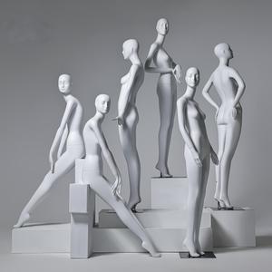 New Fashion <strong>Female</strong> Mannequin White Abstract Body <strong>Dummy</strong> Fiberglass and <strong>Plastic</strong> Display for Clothing Mannequin - Product Image 1
