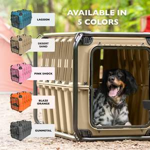 Cage de transport pour chien Mammoth Guardian, 36 pouces, robuste, décontractée, pour chiots, chiens de petite, moyenne et grande taille, sécurisée, avec 3 verrous à boulons, pour l'aventure - Product Image 4