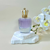 Conteneur de parfum en verre OEM & ODM, logo personnalisé imprimé UV, revêtement de couleur varié pour les marques de parfums