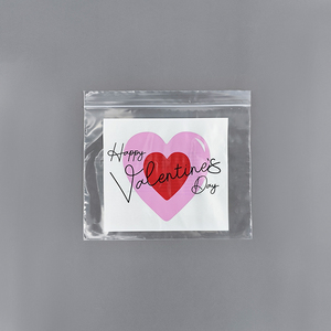 Custom <strong>Printed</strong> <strong>Clear</strong> Zipper Bag Reusable Resealable PE Gift Packaging with Gravure <strong>Printing</strong> Environmentally Friendly - Product Image 5