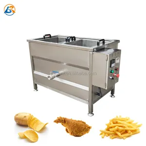 Chinese factory potato crispy chips french fries doughnut fryer electric deep fryer with oil filter machine