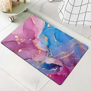 pvc spa stone marble 3d scalloped mini washable disposable diatomite diatom mud anti skid modern bath bathroom mat trade roll up