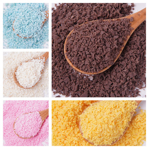 ขายส่งเกล็ดมะพร้าวสีสันสดใสแบบจำลอง น้ำหนักหนึ่งปอนด์ ทำจาก PVC สำหรับตกแต่งเค้ก ขนมปัง ไอศกรีม และของหวานทำมือ - Product Image 3