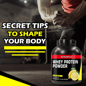 Poudre de protéines aromatisée au citron pour l'exportation, WHEY <span class=keywords><strong>PROTEIN</strong></span> <span class=keywords><strong>POWER</strong></span> 2,2 lb, Stock d'usine, OEM - Product Image 4