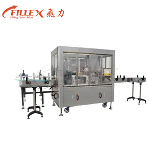 Fully automatic 9000bph plane labeling machine with glue opp linear label printer for bag box bottle