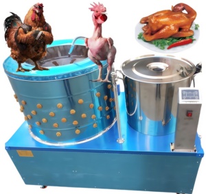Desplumadora de Aves y Lavadora 2 en 1 Motorizada <span class=keywords><strong>para</strong></span> una Preparación Avícola Higiénica - Product Image 2