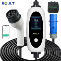 Cargador Portátil para Vehículos Eléctricos, 32A, Carga Rápida, 7KW, Tipo 2, Nuevo