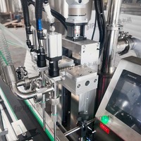 Machine de remplissage SIPUXIN à double tête avec pompe à engrenages servo pour crème et pâte cosmétiques, avec fonction de chauffage