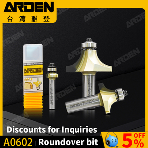 <span class=keywords><strong>ARDEN</strong></span> 1/2 1/4 "Conner Round Over Router Bit con rodamiento Cnc Bit Herramientas de tallado de madera <span class=keywords><strong>Arden</strong></span> Router Bit - Product Image 4