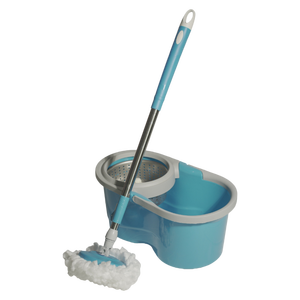 Masthome Set Secchio e Mop Piatto Girevole a 360° con Panno in Microfibra per Pulizia Pavimenti Senza Mani - Product Image 6