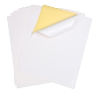 100 pièces/sac Papier autocollant A4 210x297 Brillant/Mat Papier adhésif Blanc 8,5x11 pouces Étiquette d'expédition pour imprimante laser/jet d'encre