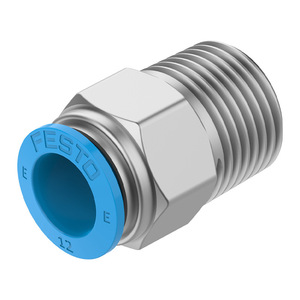 Festo <b>Quick</b> Connect Straight <b>Connector</b> NPQE-D-R12-Q6-P5 Brass Pneumatic Parts - Product Image 3