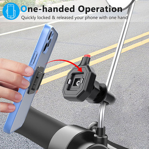<span class=keywords><strong>Support</strong></span> de téléphone portable de rétroviseur de vélo électrique et de moto à dégagement rapide - Product Image 2