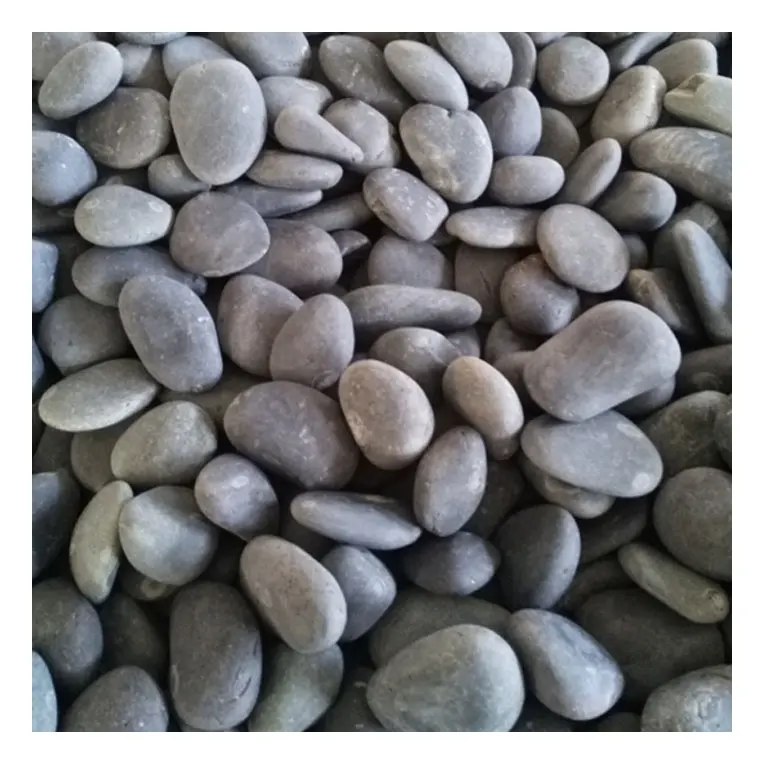 wholesale river black pebbles stone garden flat rocks