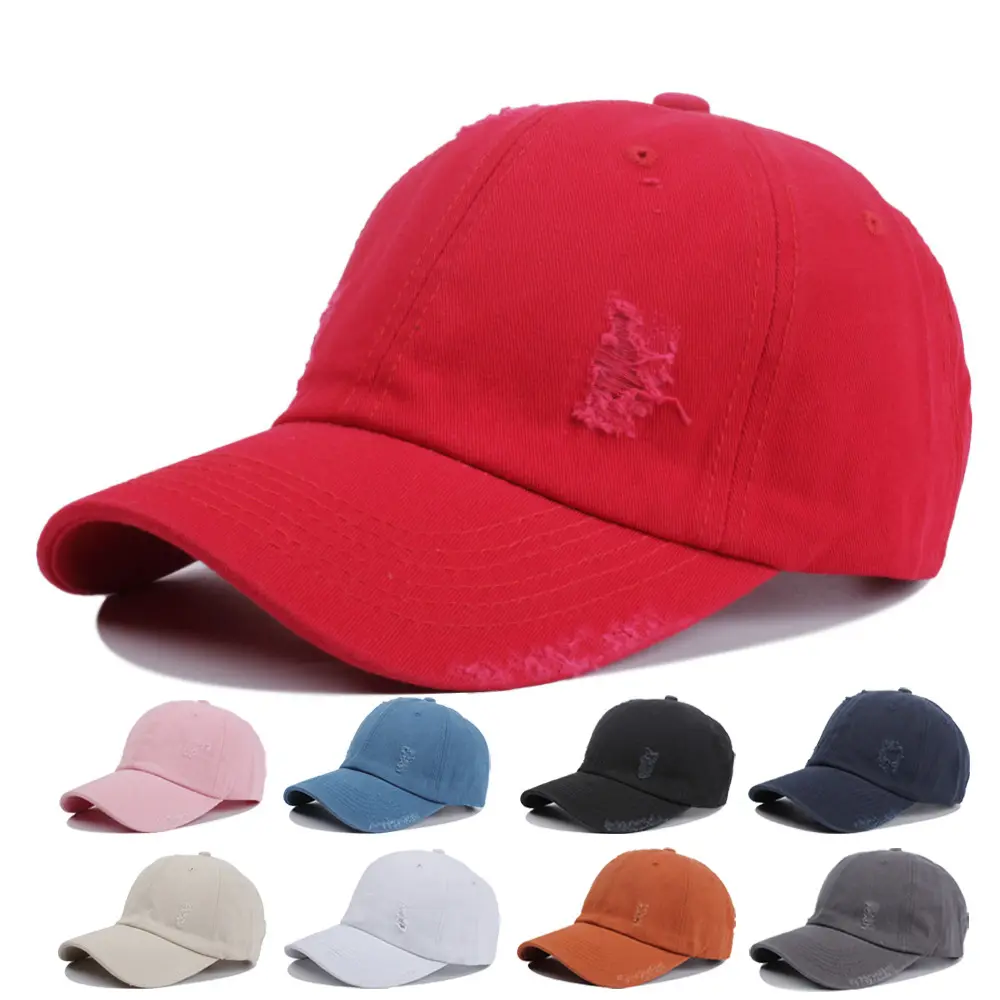 Wholesale Embroidered Custom Logo Summer Net Dad Fitted Hats For Men Customized Snapback Baseball Cap Hat Sports Caps