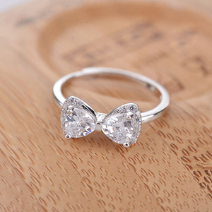 Fashion schmuck silber bogen diamant <span class=keywords><strong>ring</strong></span> - Product Image 4