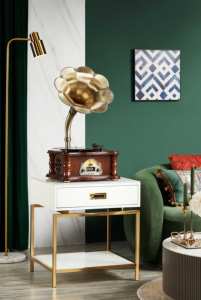 แผ่นเสียงไวนิลสไตล์วินเทจ,หีบเสียงเครื่องเล่นแผ่นเสียงบันทึกไวนิล - Product Image 6