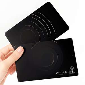 Protector de tarjeta de bloqueo NFC RFID de PVC impreso personalizado a 13,56 MHz Gestión de tarjetas de visita antirrobo confiable para hoteles - Product Image 4