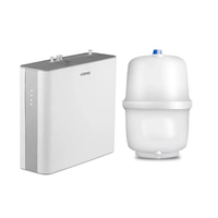 Système de purification d'eau par osmose inverse sous l'évier électrique avec lumière UV, auto-nettoyage, débit de 100 GPD pour l'hôtellerie et l'usage domestique