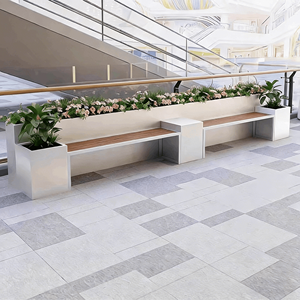 Fioriere e Panchine Personalizzate in Acciaio Inossidabile e Ferro Battuto per Esterni, Giardini, Cortili, Laghetti per Fiori e Balconi - Product Image 4