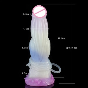 YOCY Animal Dildo Small Knot Wolf Dog Squirting Dildos Realistic Penis Sex Toy for Female Masturbate With <b>Suction</b> Cup S M Size - Product Image 6