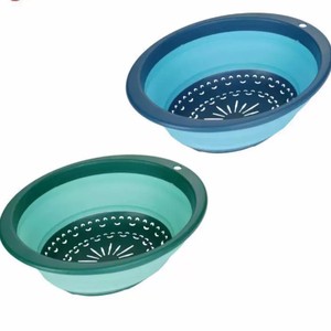 Passoire télescopique en plastique de qualité alimentaire, grand bac à laver les fruits, multifonctionnel, pliable, suspendable, portable, pour le rangement - Product Image 1