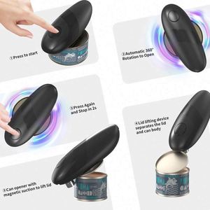 Abrelatas Eléctrico de Plástico para Personas Mayores - Gadget de Cocina Portátil Ecológico Automático de un Toque con Diseño de Borde Liso y Seguro - Product Image 4