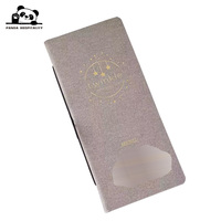 Reliure de recettes en cuir rigide personnalisable de 8,5 x 14 pouces, cordon élastique, carton, impression offset en lettres, logo personnalisé pour hôtel