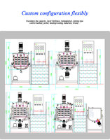 Solution clé en main 1000LPH CE, cuve de mélange homogénéisatrice personnalisée, ligne de production de liquide de lavage, équipement de fabrication de détergent et de savon