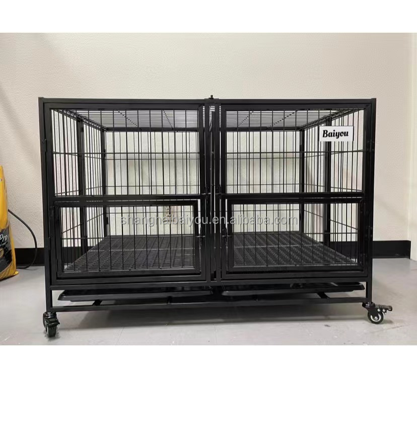 Caisses pour chiens Bully cage et chenils extra larges et solides en métal et fer pliable de grande taille pour chiens