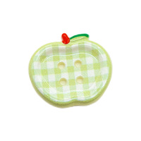 Botones de Resina Ecológica de Cuatro Agujeros con Reverso Plano, Resistentes a la Decoloración, Ligeros, Decorativos para Manualidades, Adornos de Resina para Niños, Parches para el Cabello y Zapatos