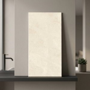 Azulejos de porcelana pulida Ottoman Crema 800x1600mm para suelo y pared, superficie elegante con aspecto de mármol 80x160cm - Product Image 1