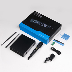 Kép năng động không dây Microphone hệ thống 200 có thể điều chỉnh UHF kênh FM auto-quét tính năng cho hiệu suất sân khấu Nhà thờ karaoke - Product Image 6